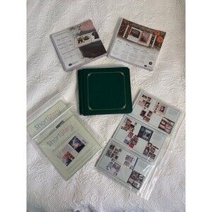 NEW Creative Memories Scrapbook Photo album green 7x7 pages protectors
